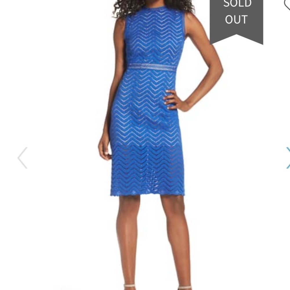 Chelsea28 Blue Sheath Dress